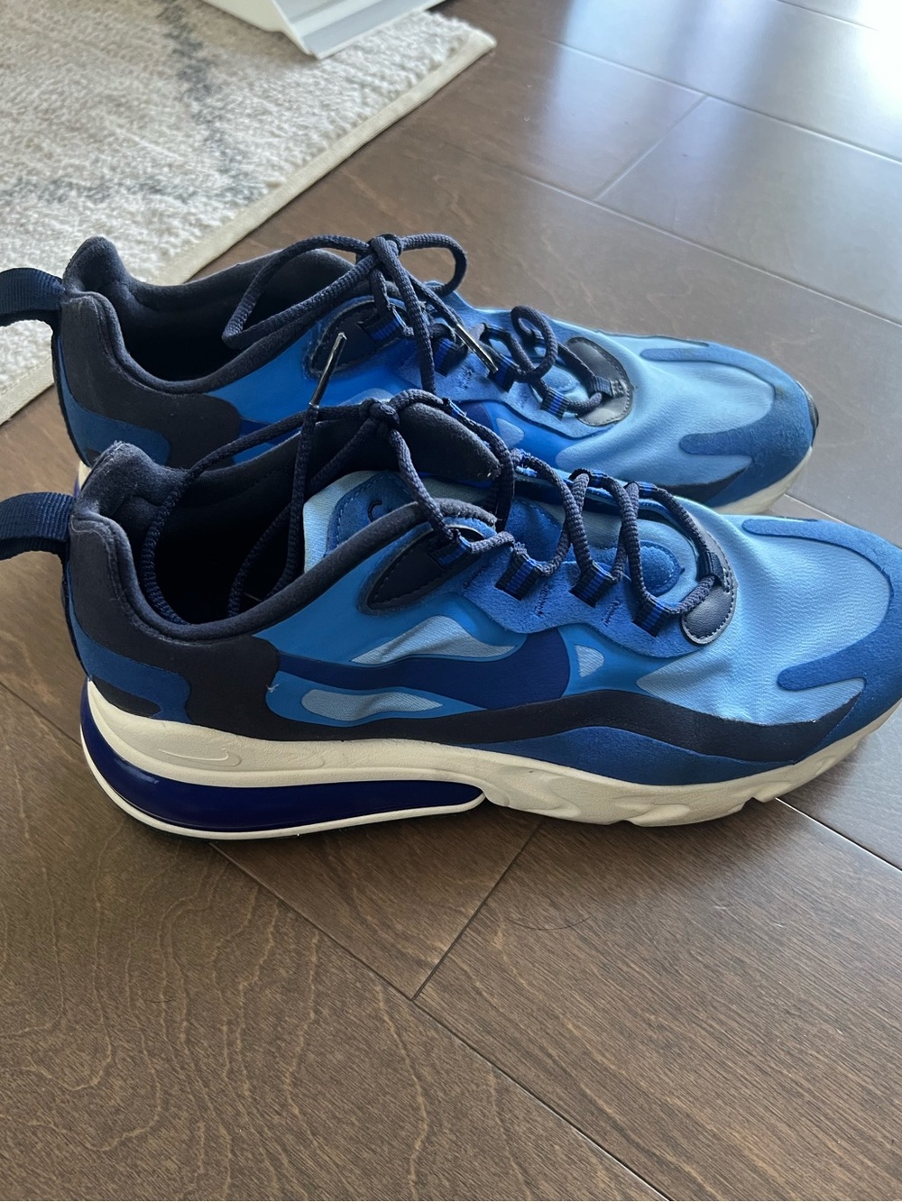 Nike Blue Athletic Sneakers - Layered Blue Tones